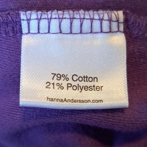 Hanna Andersson girls size 5 purple hooded towelling swim cover up VGUC - Picture 4 of 4